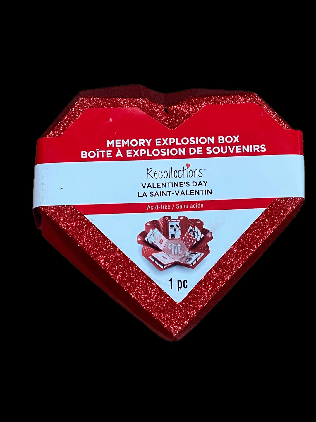 Recollections Valentine's Day Memory Explosion Box Red