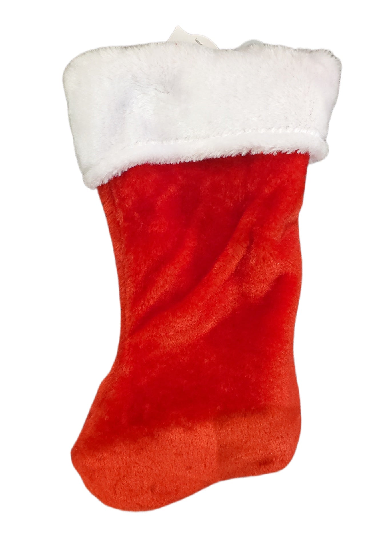 HOLIDAY TIME, STOCKING, RED, & WHITE, 16 X 8 INCHES