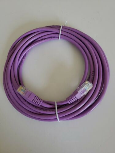 Cat 5e Patch Cable 10 Feet Purple Molded RJ45 UTP