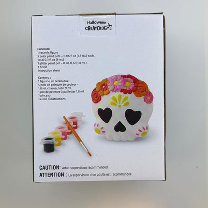 3D Ceramic Sugar Skull Painting Craft Kit