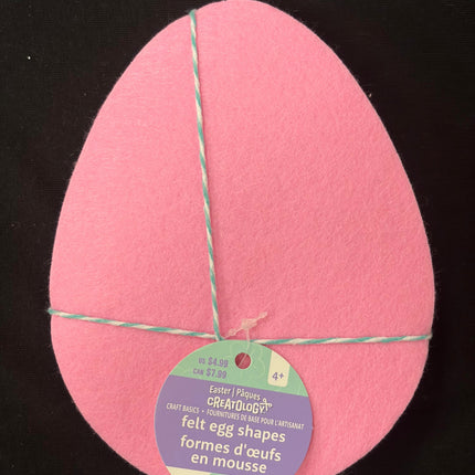 Creatology Felt Egg Shapes – 15‑Piece Set (8 Pink, 7 Blue)