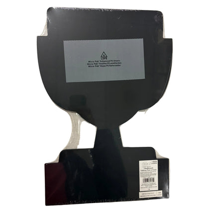 Trophy-Shaped Chalkboard Sign – 16" x 11" Celebration Message Board