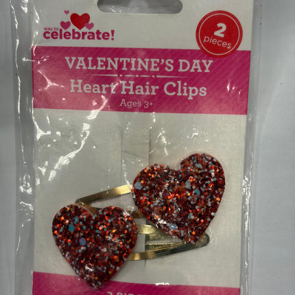 Valentine’s Day Heart Hair Clips