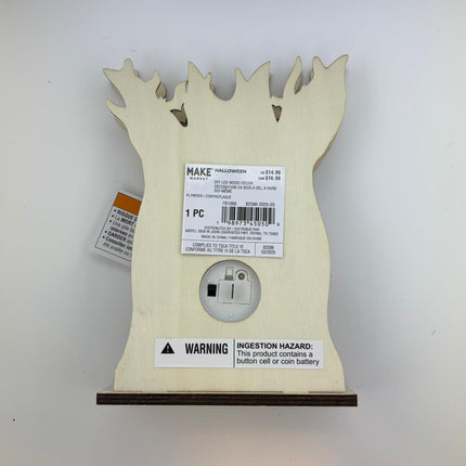 DIY LED Halloween Graveyard Tree Shadow Box Decor 8 x 6 in