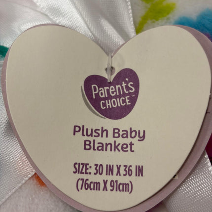 Parent’s Choice Plush Baby Blanket – 30 x 36 Inches