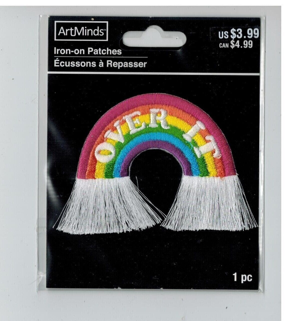 Iron-On Over It Rainbow Patch by ArtMinds New Sealed