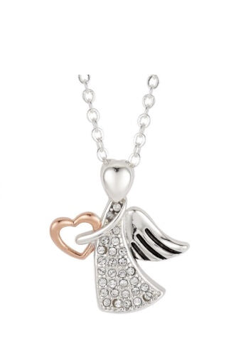 Brilliance Fine Jewelry Pendant Necklace Angel Crystal From Swarovski