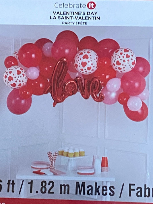 Celebrate It Valentine's Day Balloon Garland