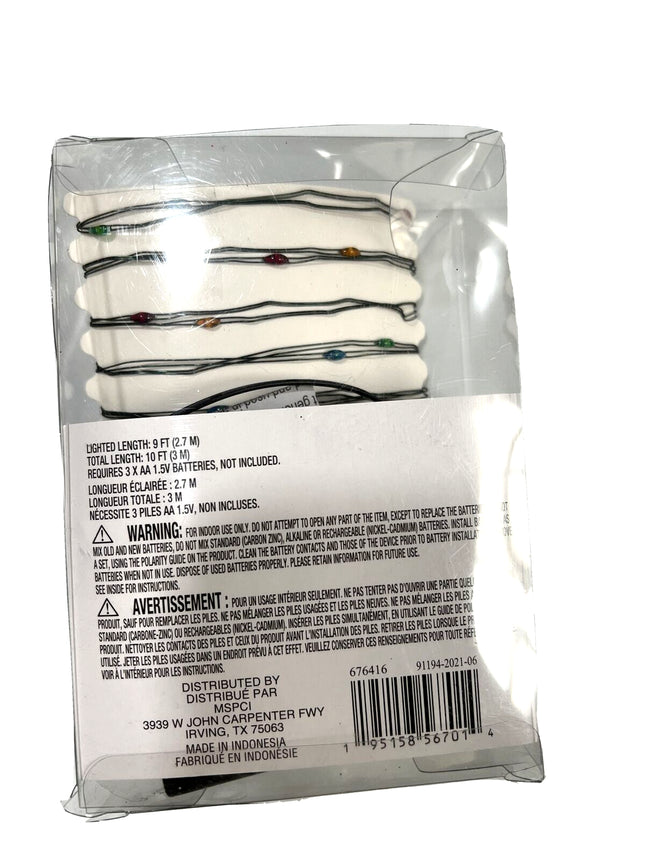 36 LED Multicolored Christmas Crafting Lights 9ft