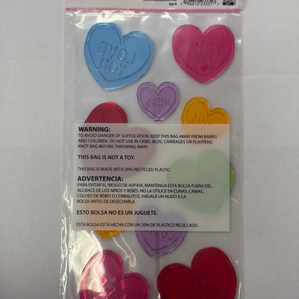 Valentine’s Day Heart Gel Clings by Way to Celebrate