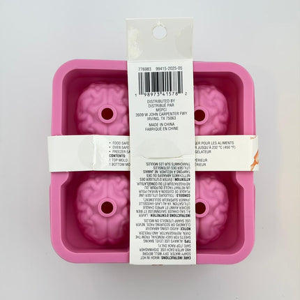 3D Brain Silicone Halloween Mold – 2 Piece