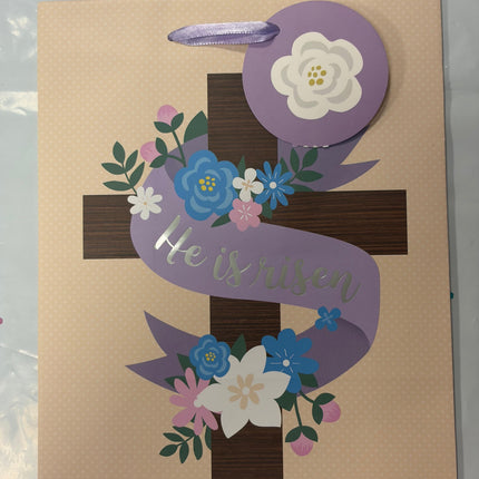 “He Is Risen” Easter Gift Bag – 8 x 7 Inches