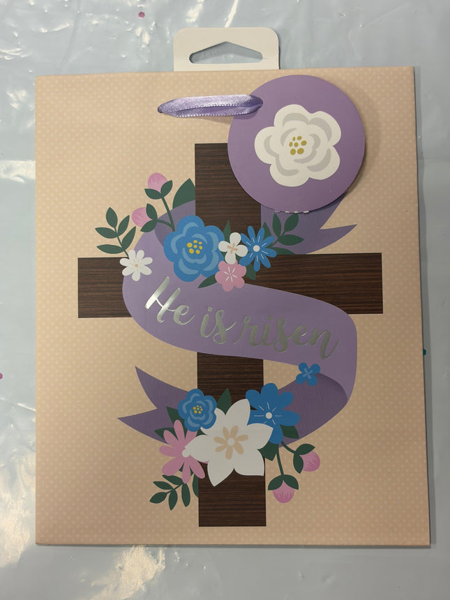 “He Is Risen” Easter Gift Bag – 8 x 7 Inches