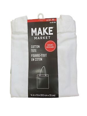 Make Market Reusable Cotton tote 14 in X 13 in