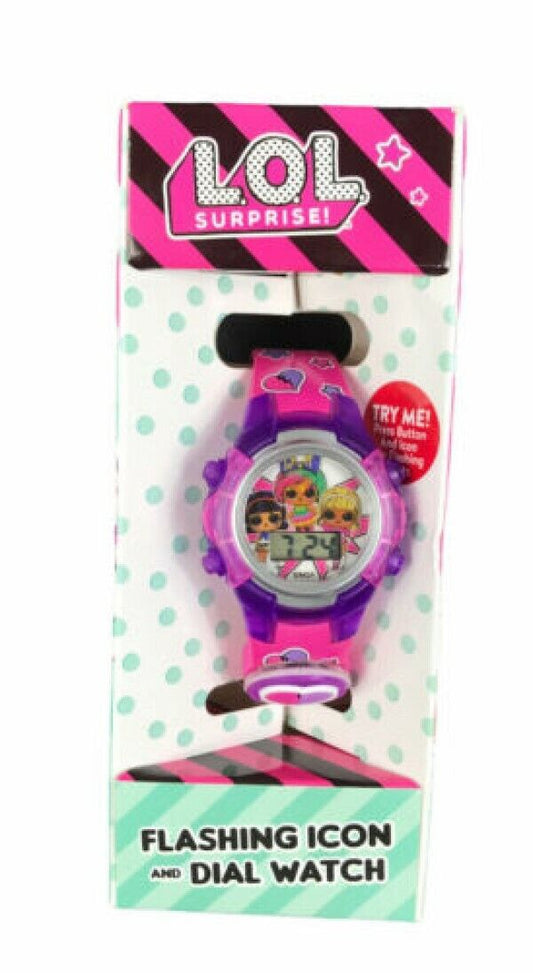 LOL Surprise OMG Flashing LCD Kids Digital Watch Girls