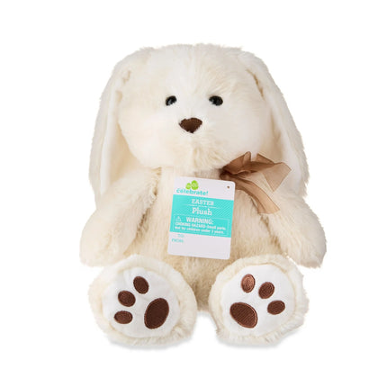 Easter Medium Cream Soft Bunny Plush, 10 in, by Way To Celebrate