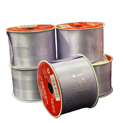 Celebrate It Wired Ribbon – Lavender Metallic (2.5" × 20 ft) – Christmas & Easter