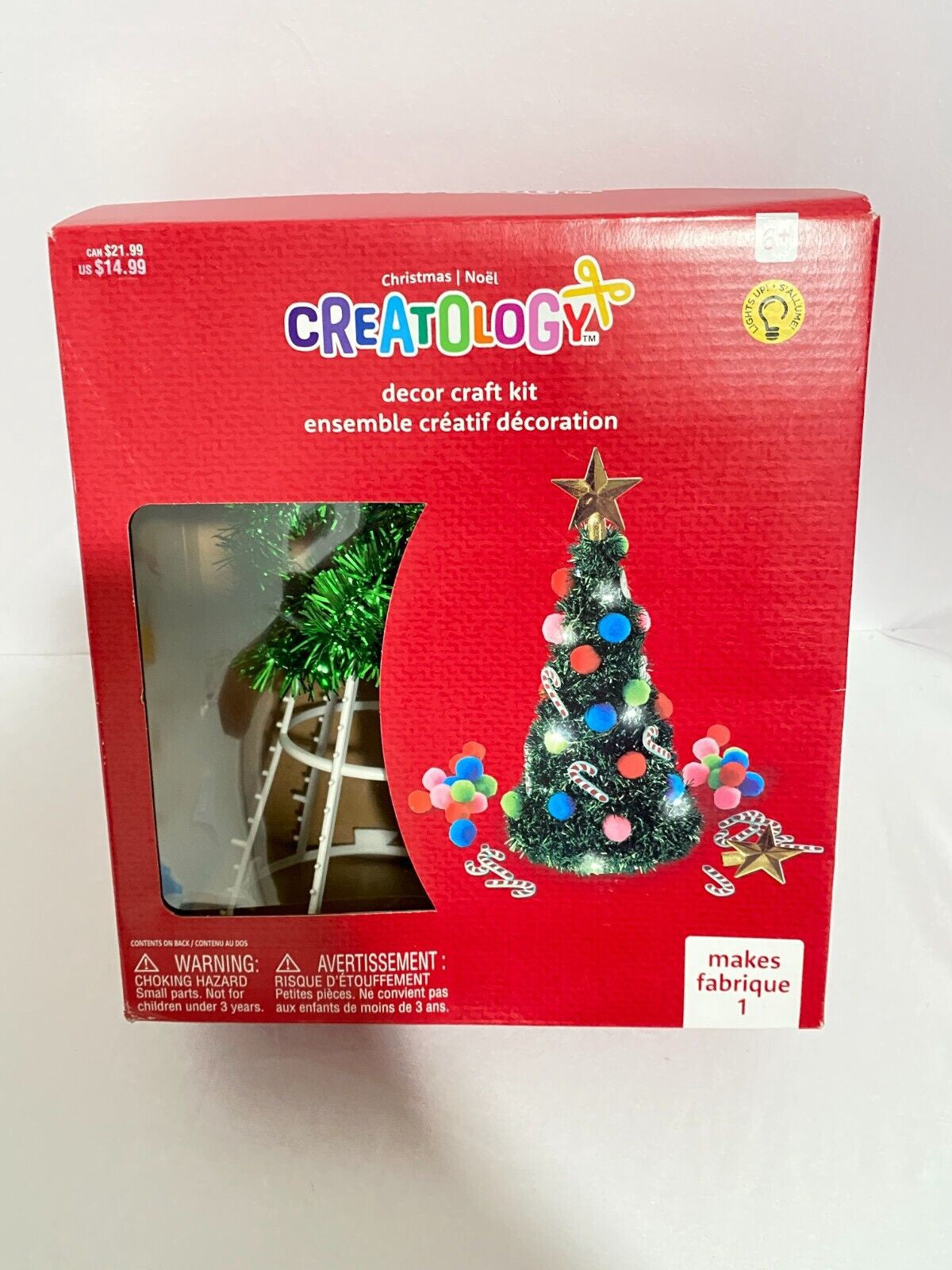 Creatology Light up Green Christmas Tree Decor Craft Kit