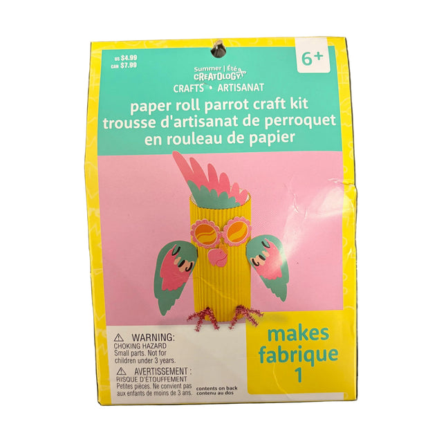 Creatology Summer Craft Kit – Paper Roll Parrot (Makes 1)