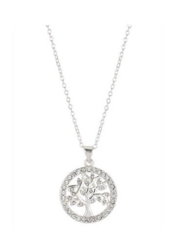 Two-Tone Heart Pendant Necklace Swarovski Crystal