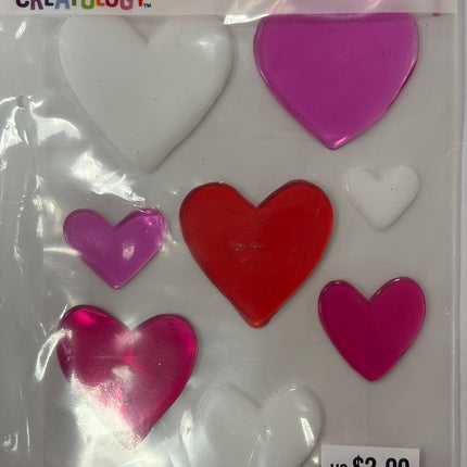 VALENTINE'S DAY WINDOW CLINGS GEL 13-PC