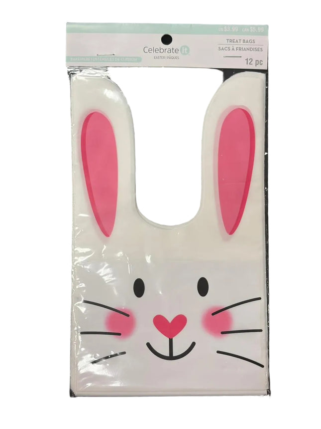 Celebrate It Easter Bunny Treat Bags – 12‑Piece Set
