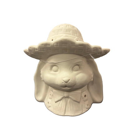 Make Market DIY LED Ceramic Décor – Bunny Figure (7" Height × 6" Width)