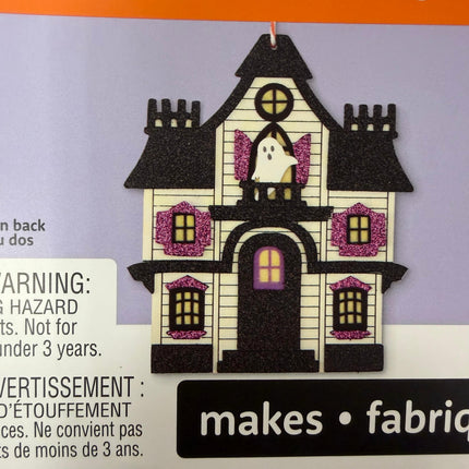 Haunted House Wood Ornament Craft Kit – Halloween DIY Decoration