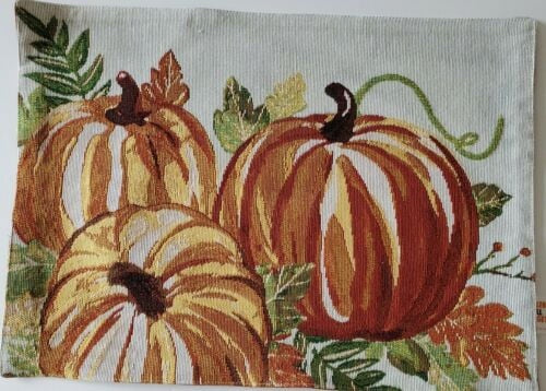 Placemats- Pumpkin Tapestry 13X18 in