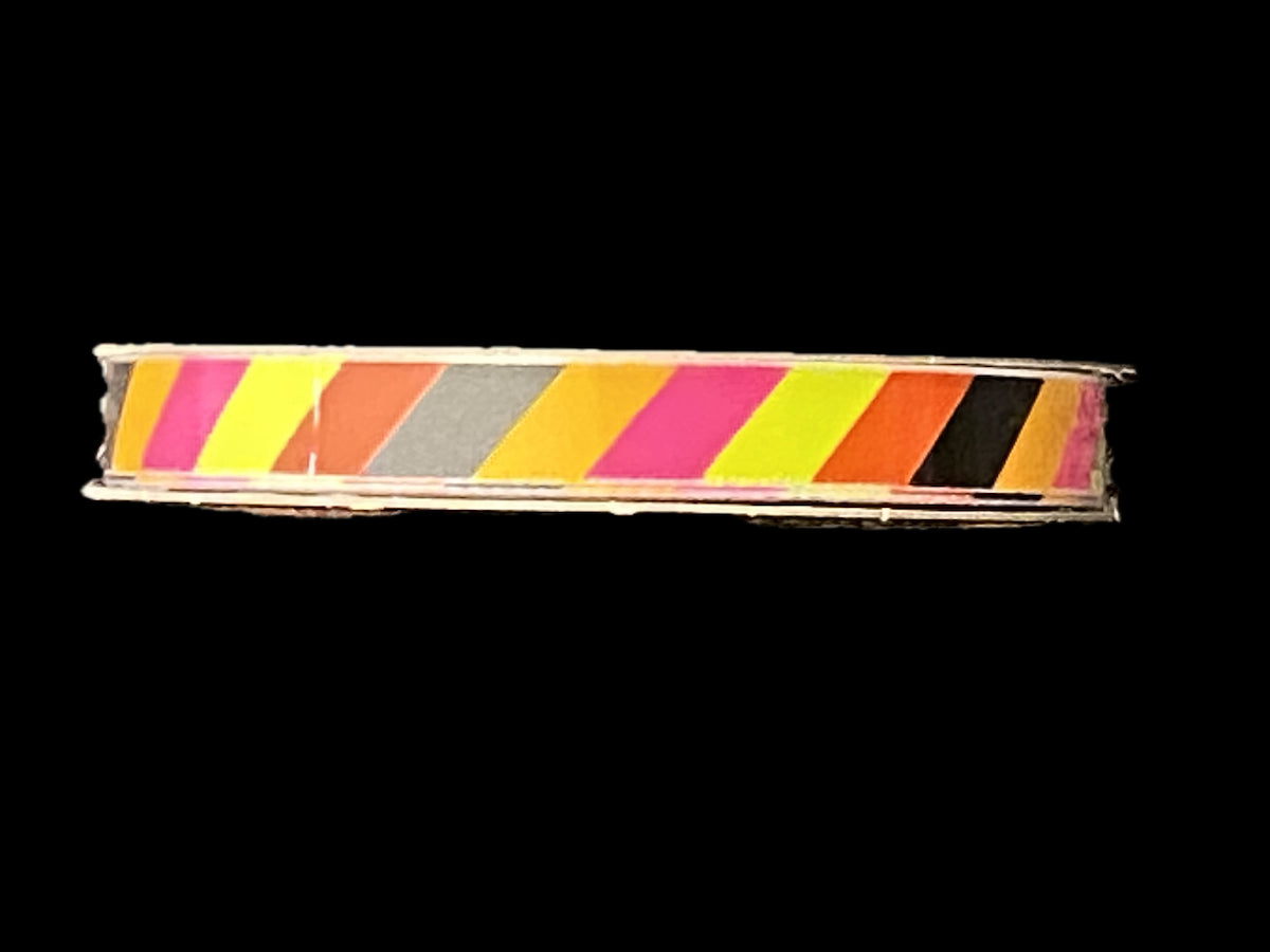 3/8" x 4yd. Multi Colored Stripes Ribbon by Celebrate It®