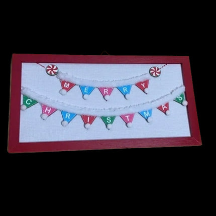 Merry Christmas Wall Plaque 13" X 7" X .75 by Ashland