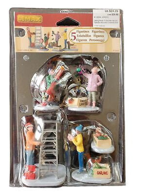 Lemax Vail Village Getting Ready 2 Decorate FIGURINES CHRISTMAS 5 pc.
