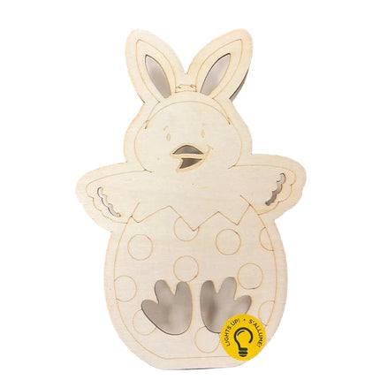 Make Market DIY LED Plywood Décor – Chick with Bunny Ears