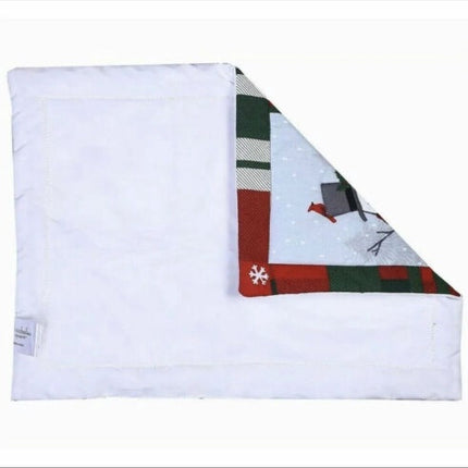 St. Nicholas Placemat – Snowman Truck Grid Style