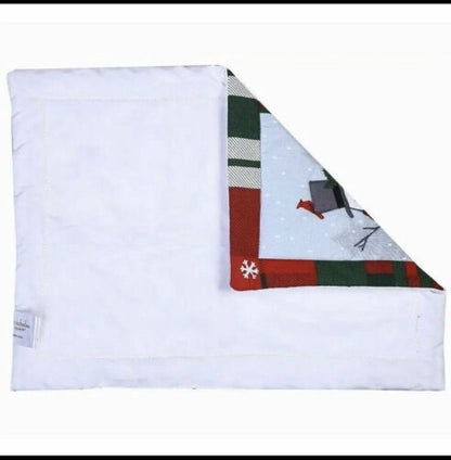 St. Nicholas Placemat – Snowman Truck Grid Style