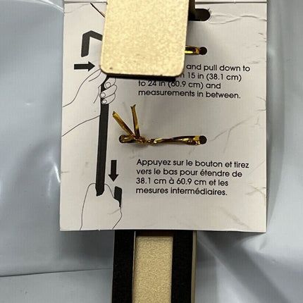 Adjustable Matte Gold Metal Wreath Hanger Hook