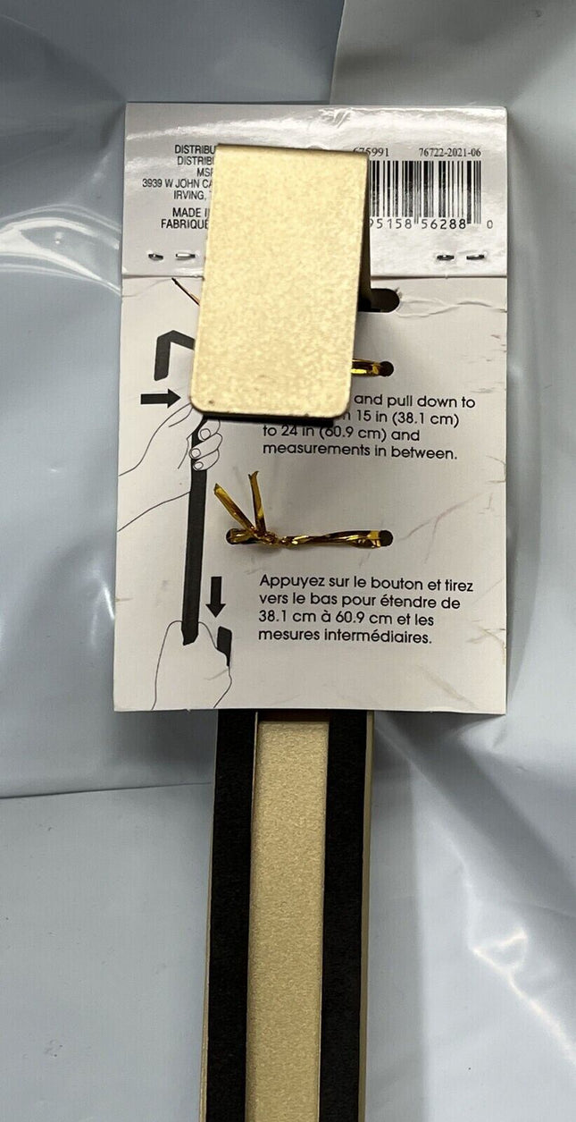 Adjustable Matte Gold Metal Wreath Hanger Hook