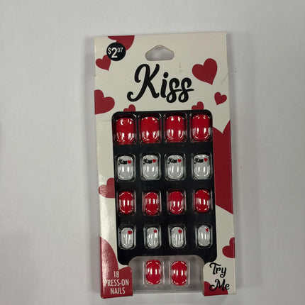 Kiss Valentine’s Day Press-On Nails- 18 Press On Nails