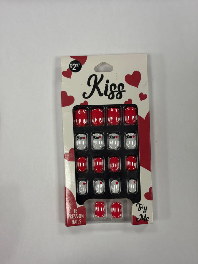 Kiss Valentine’s Day Press-On Nails- 18 Press On Nails