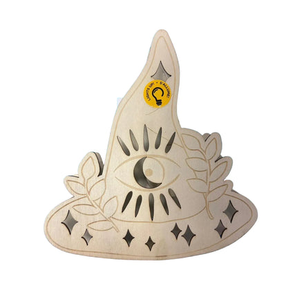 Light-Up Witch Hat Eye Décor – DIY Halloween Craft (7" x 6")