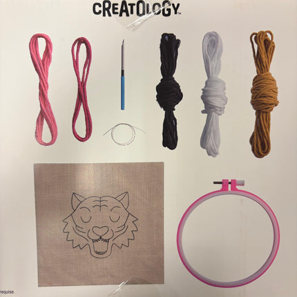 Summer Punch Needle Craft Kit – Tiger Design (Makes 1)