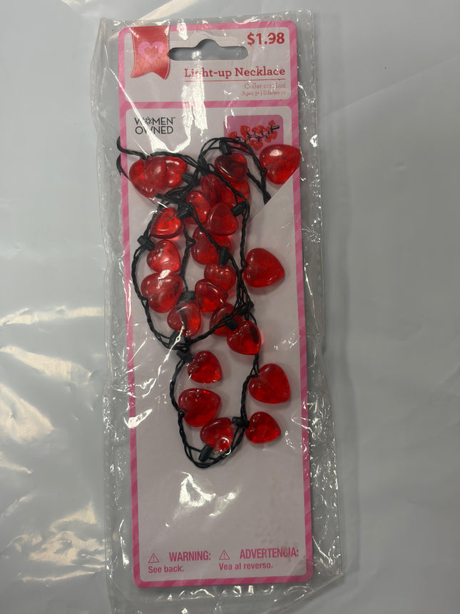 Valentine’s Day Light-Up Heart Necklace