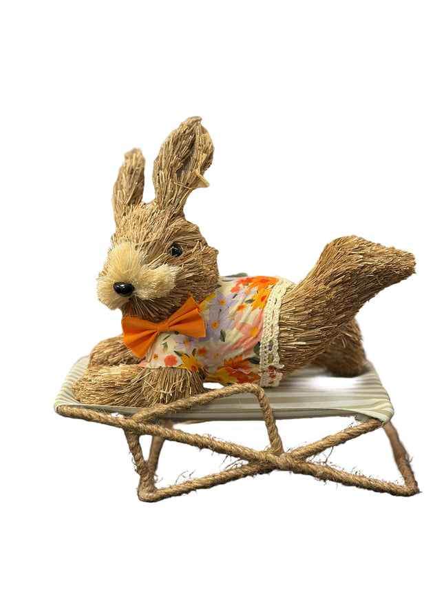 Ashland Sisal Bunny – Laying Down Décor (8" W x 10" H)