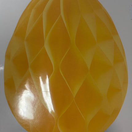 Yellow Honeycomb Egg Easter Decor