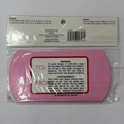 VALENTINES DAY PILLOW BOXES 6-PC