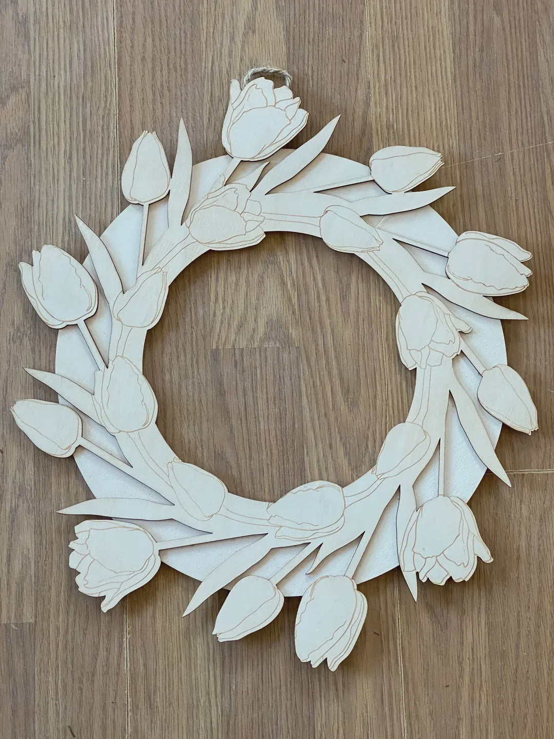 Make Market DIY Spring Wood Wreath