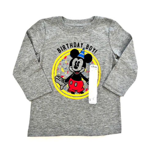 Jumping Beans Mickey Mouse Theme Long Sleeve Shirt Boys Size 4