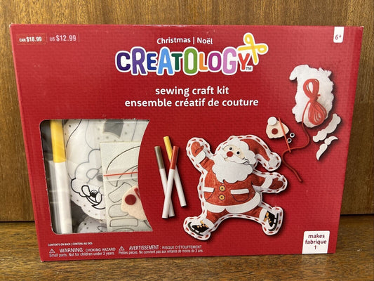 Creatology Christmas Sewing Craft Kit Santa Doll Kids Fun Creative Art NEW