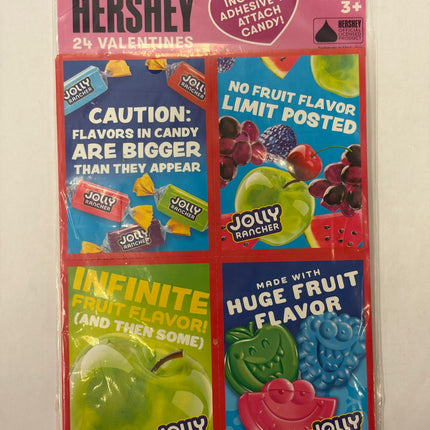 Hershey’s Jolly Rancher Valentine Exchange Cards-24 cards