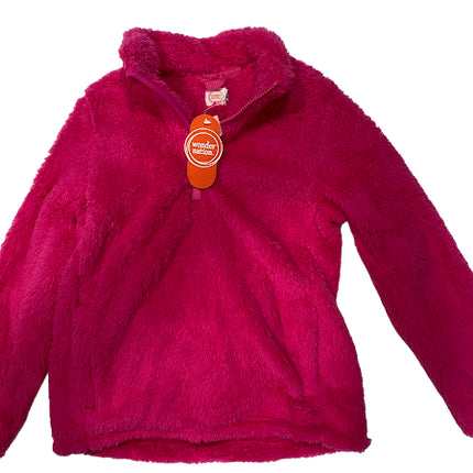 Wonder Nation Fleece Pullover – Girls Pink M (7-8)